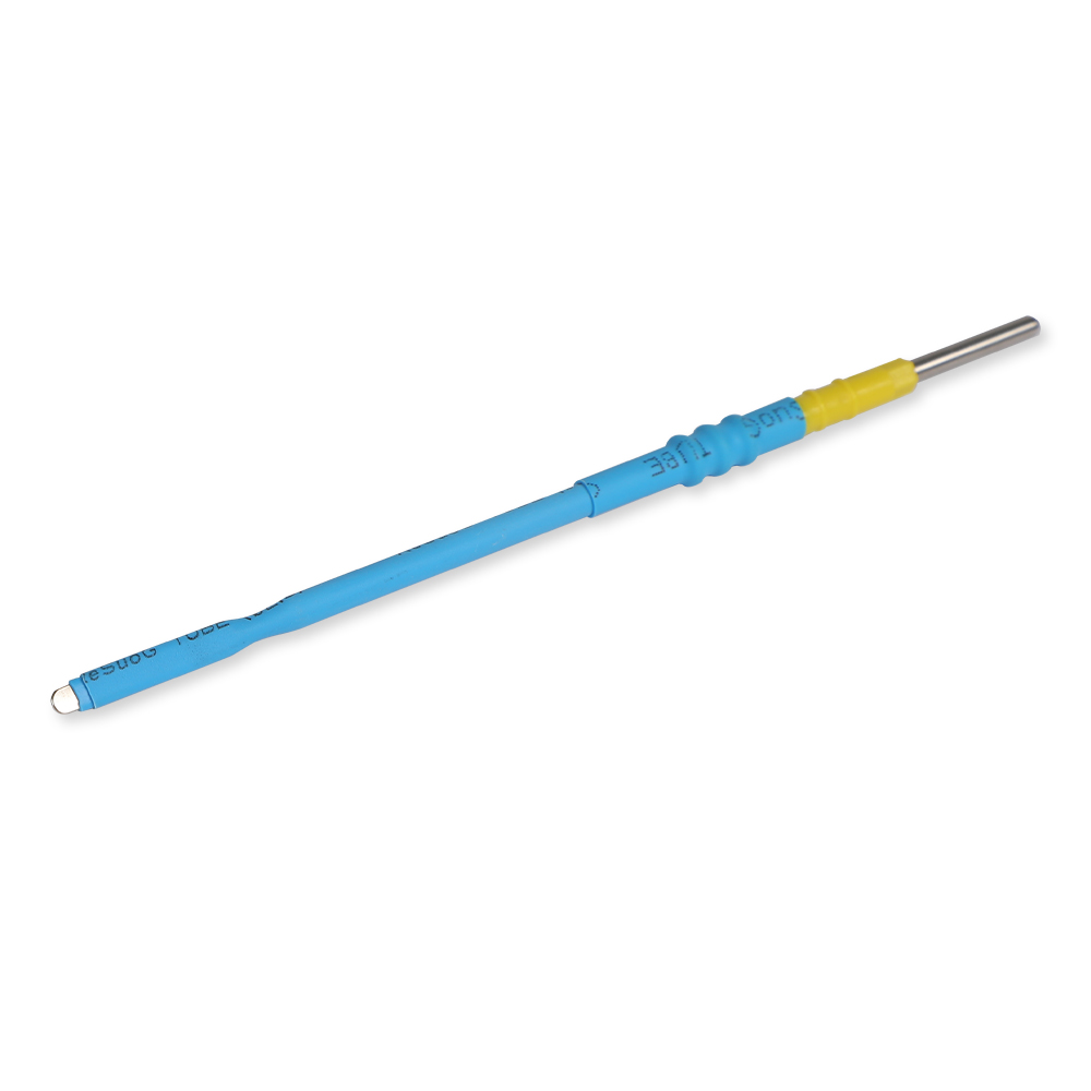 Lame électrochirurgicale à tête plate en acier inoxydable de 110 mm