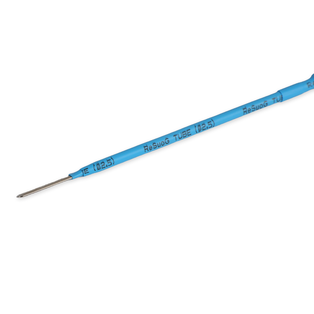 Lame électrochirurgicale à tête plate en acier inoxydable de 140 mm