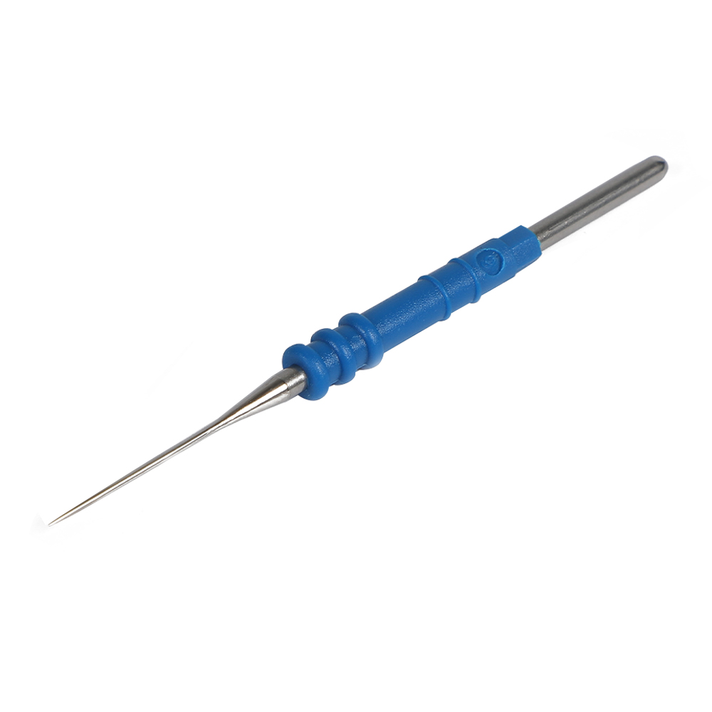 Lame électrochirurgicale en acier inoxydable à tête pointue de 70 mm